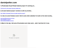 Tablet Screenshot of danielpotter.com